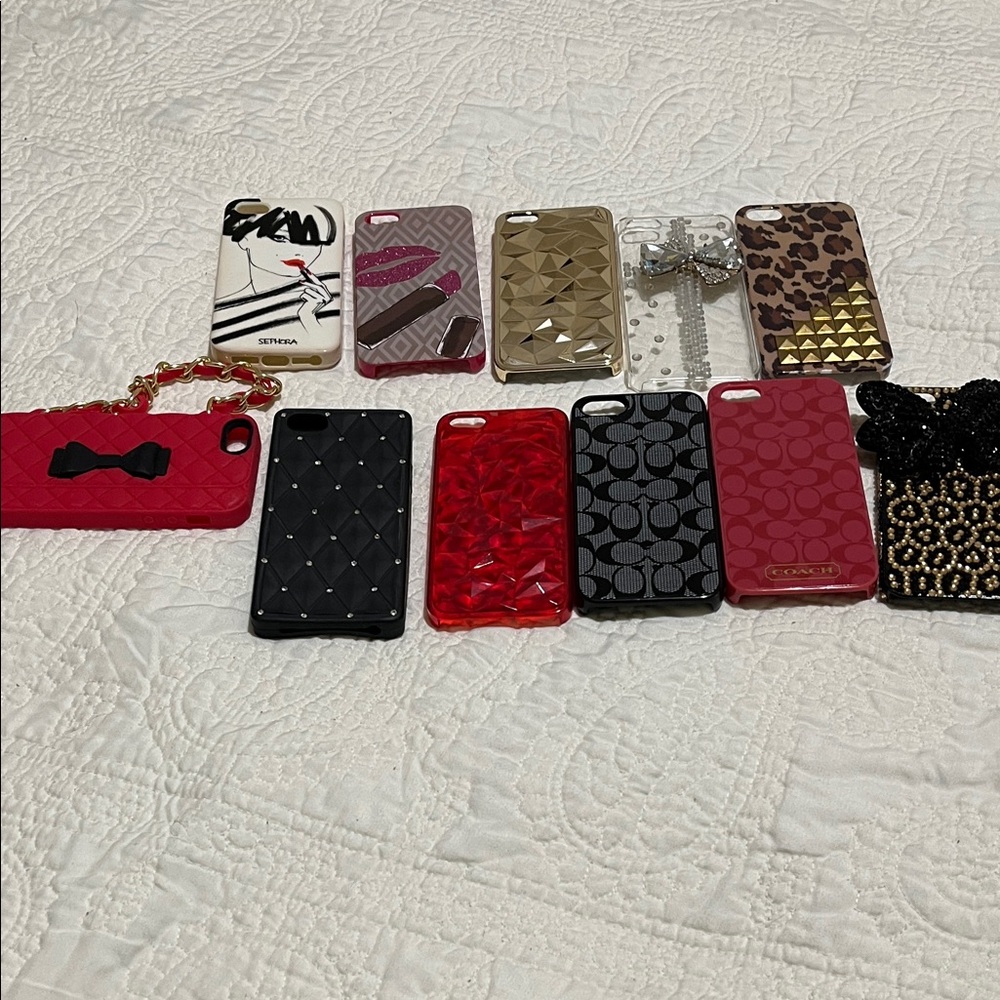 Stylish Red and Black Phone Cases